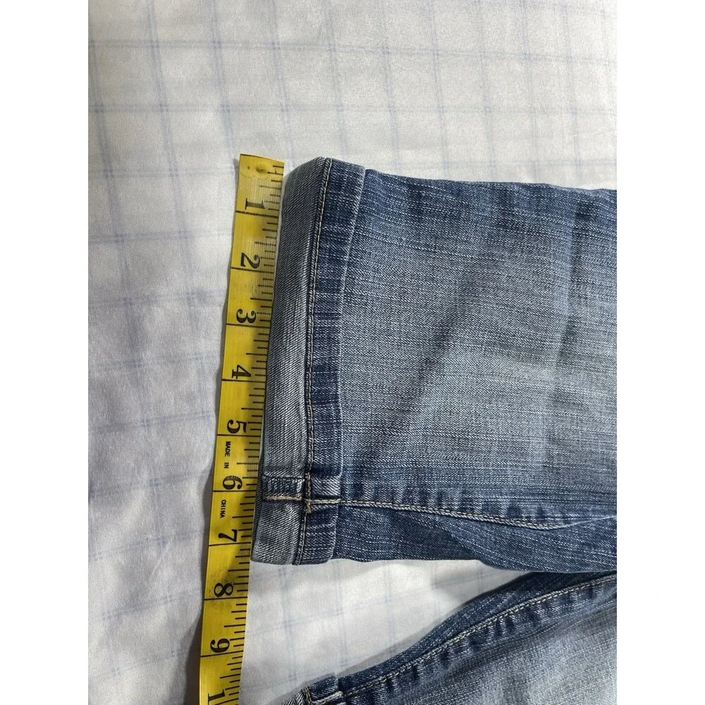 Southpole Girls Denim Bermuda Shorts Size 14 Blue Jean School Cuffed Stretch